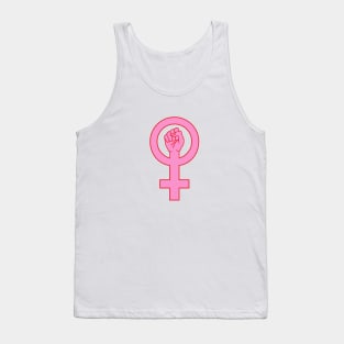 Female symbol with hand Tank Top